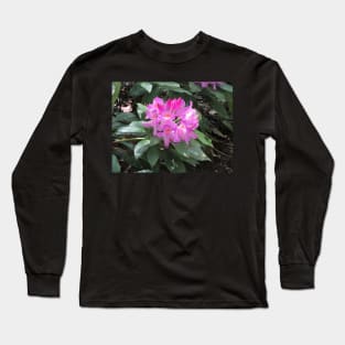 Pink rhododendron flowers Long Sleeve T-Shirt